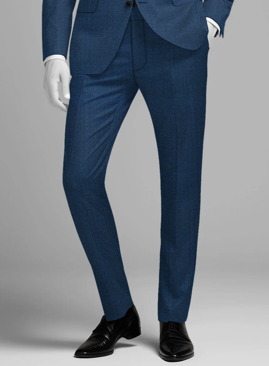 Napolean Spring Royal Blue Wool Tuxedo Suit - Image 6