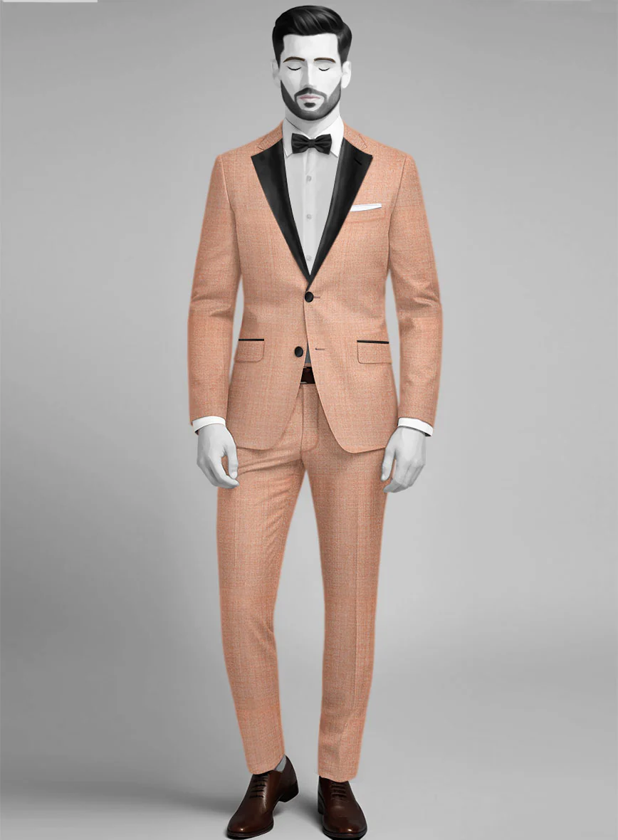 Napolean Spring Salmon Pink Tuxedo Suit - Image 2