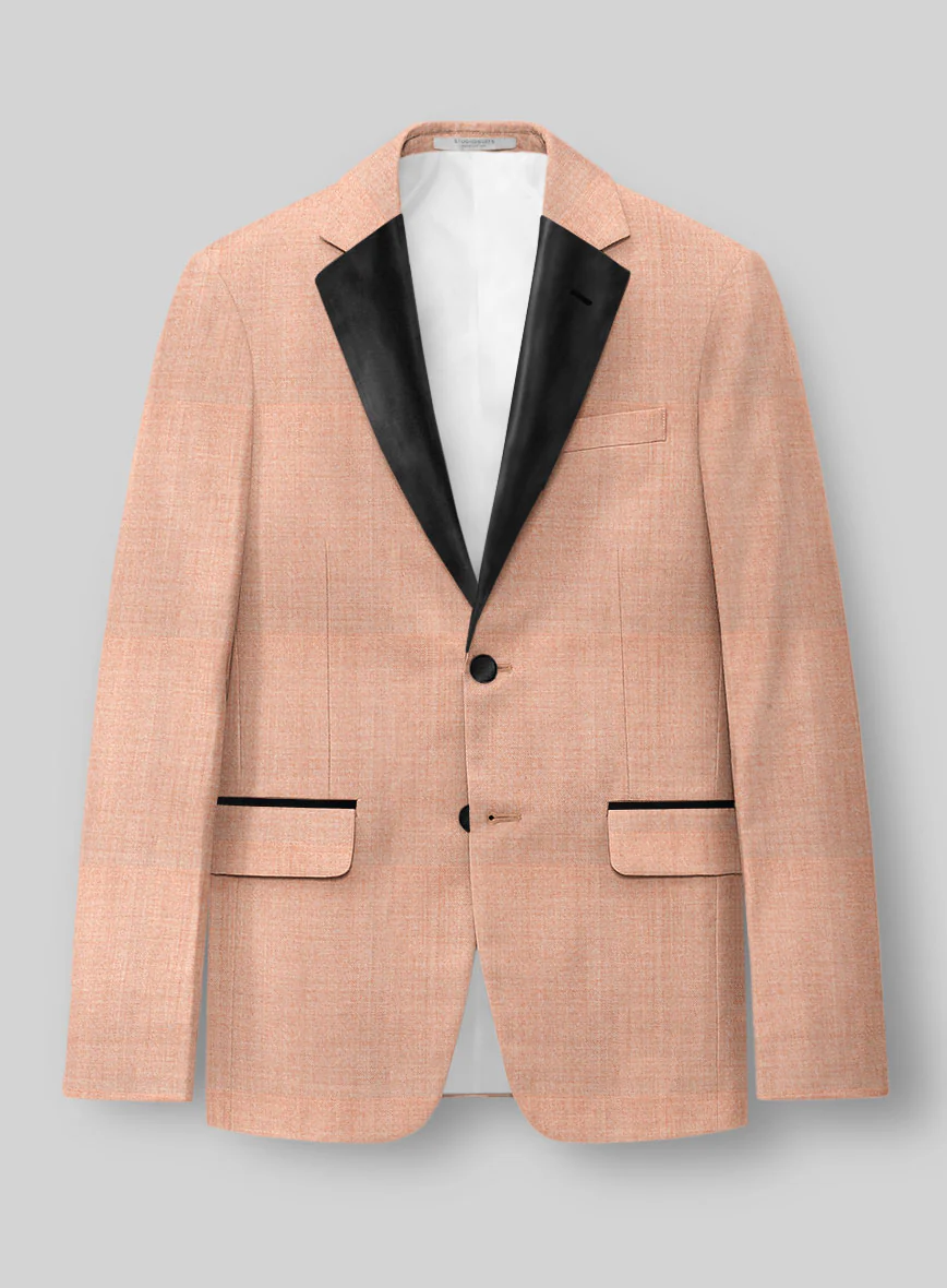 Napolean Spring Salmon Pink Tuxedo Suit - Image 3