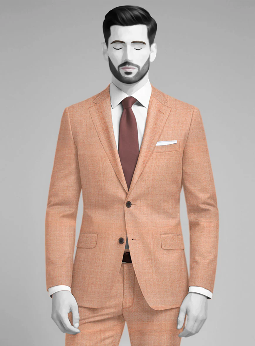 Napolean Spring Salmon Pink Wool Jacket - Image 2