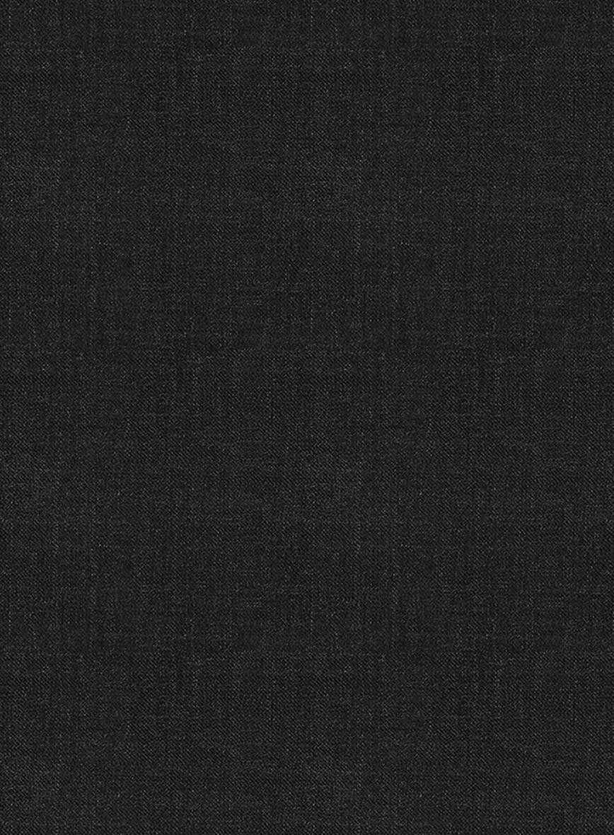 Napolean Stone Black Double Gurkha Wool Trousers - Image 6