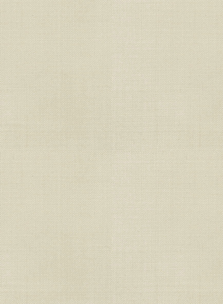 Napolean Stretch Beige Wool Tuxedo Suit - Image 4
