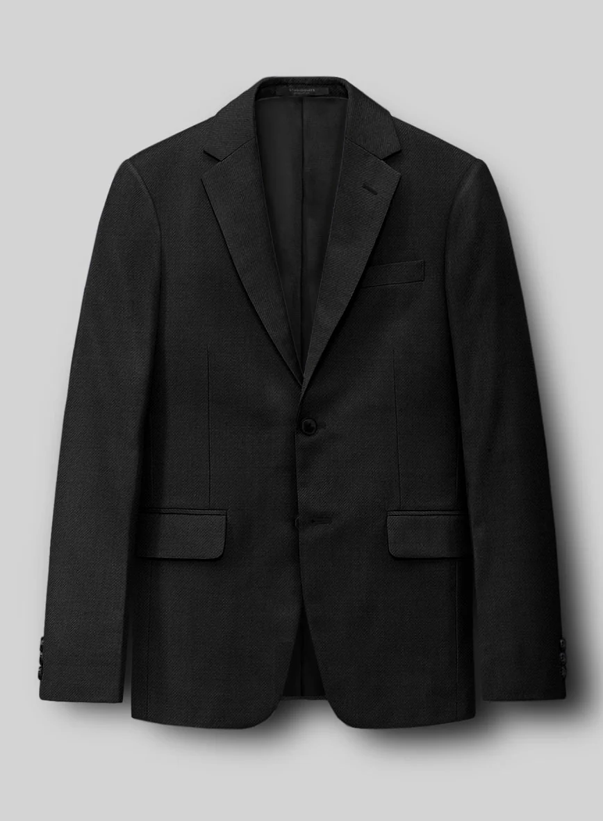 Napolean Stretch Black Wool Suit - Image 4