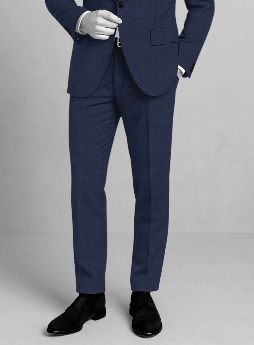 Napolean Stretch Blue Wool Pants - Image 3