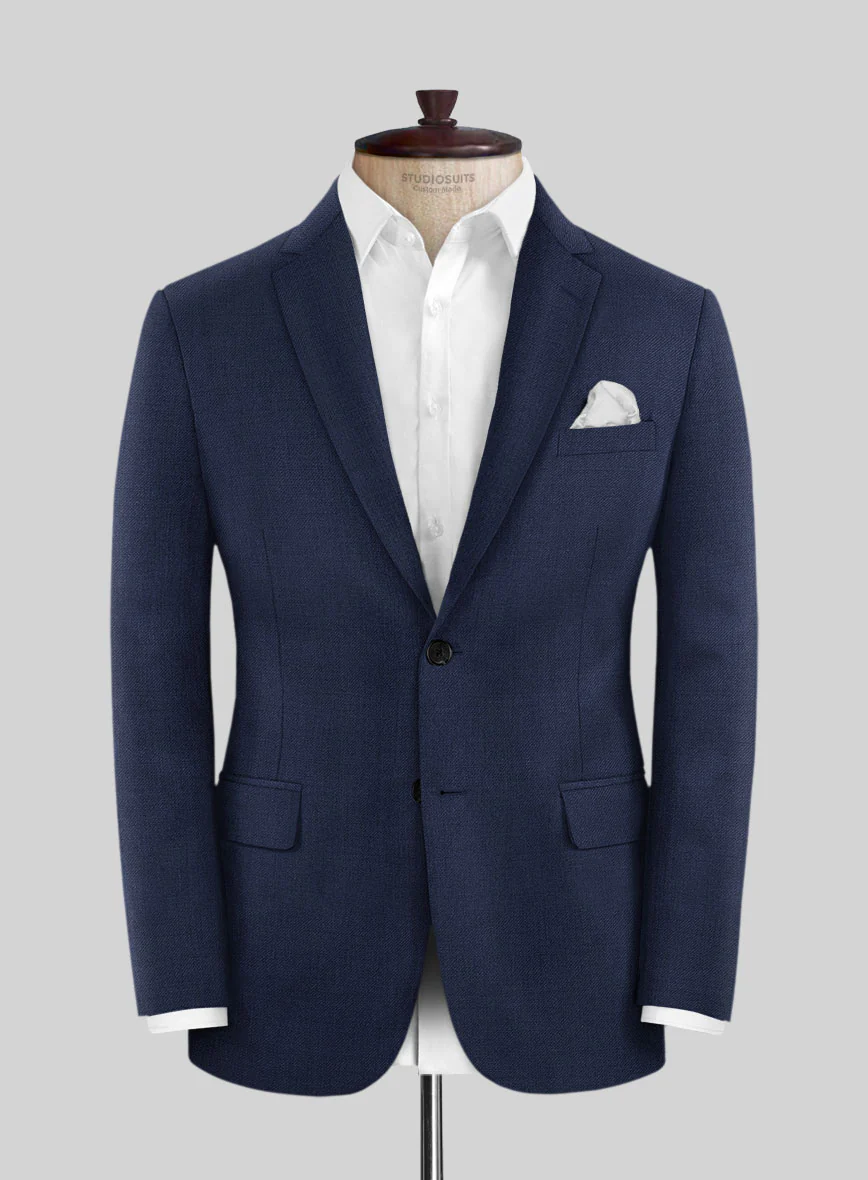 Napolean Stretch Blue Wool Suit - Image 3
