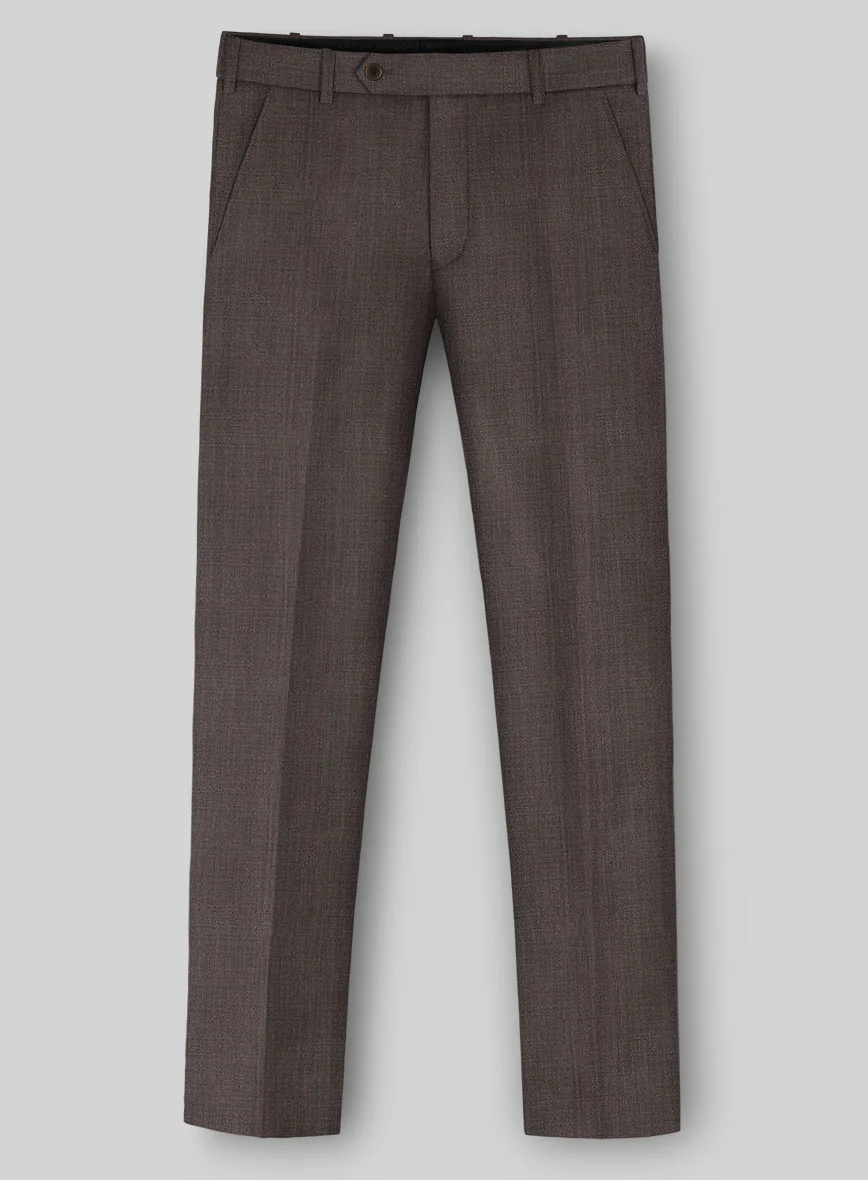 Napolean Stretch Brown Wool Pants - Image 2