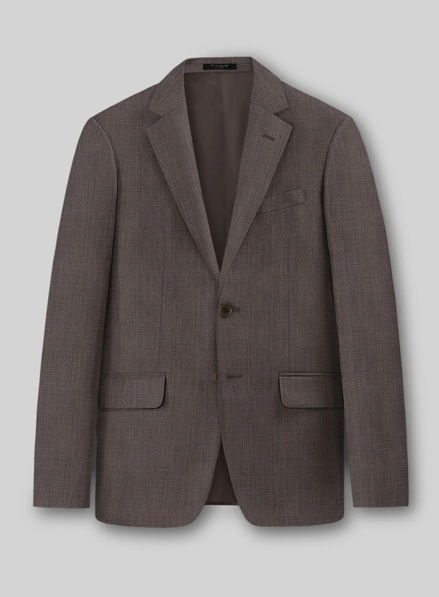 Napolean Stretch Brown Wool Suit - Image 3