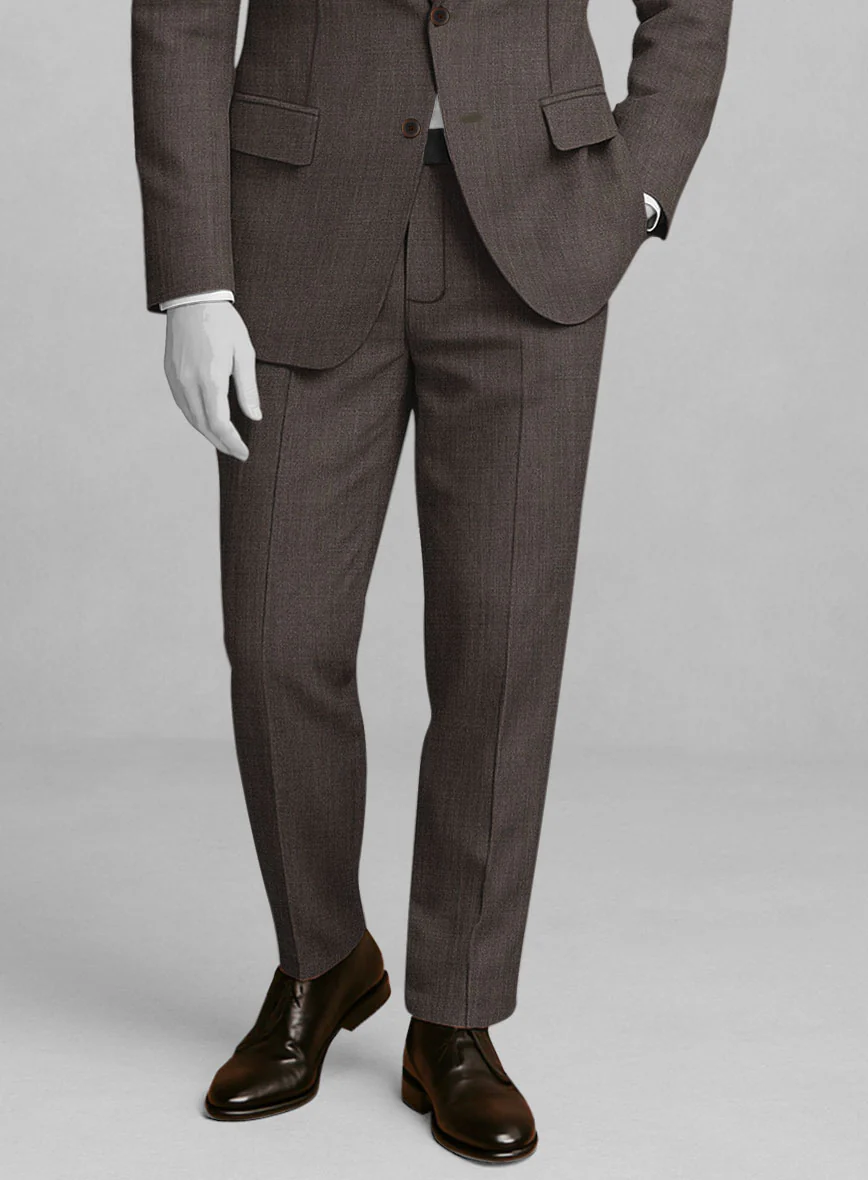 Napolean Stretch Brown Wool Suit - Image 6