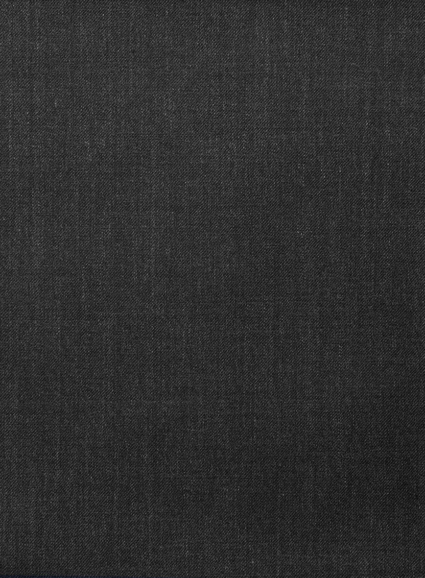 Napolean Stretch Charcoal Wool Tuxedo Suit - Image 7