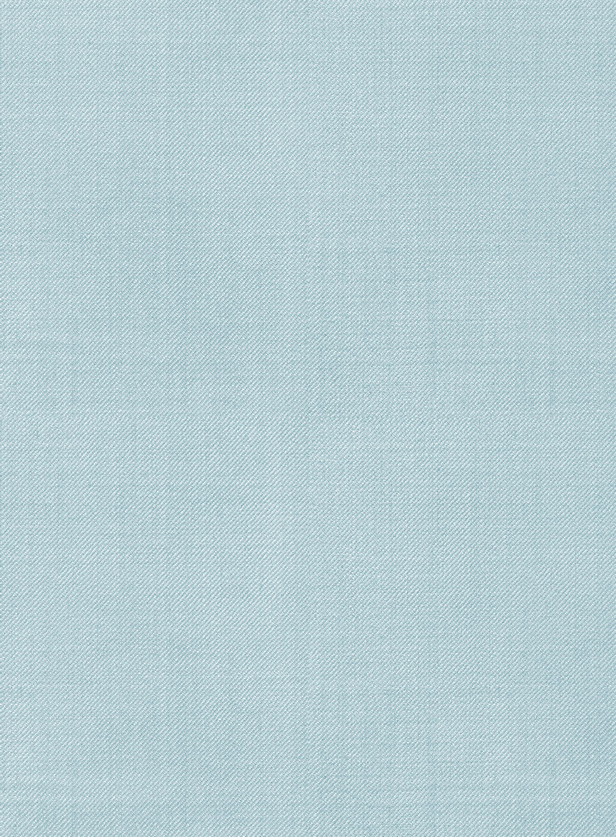 Napolean Stretch Coral Blue Wool Pants - Image 3