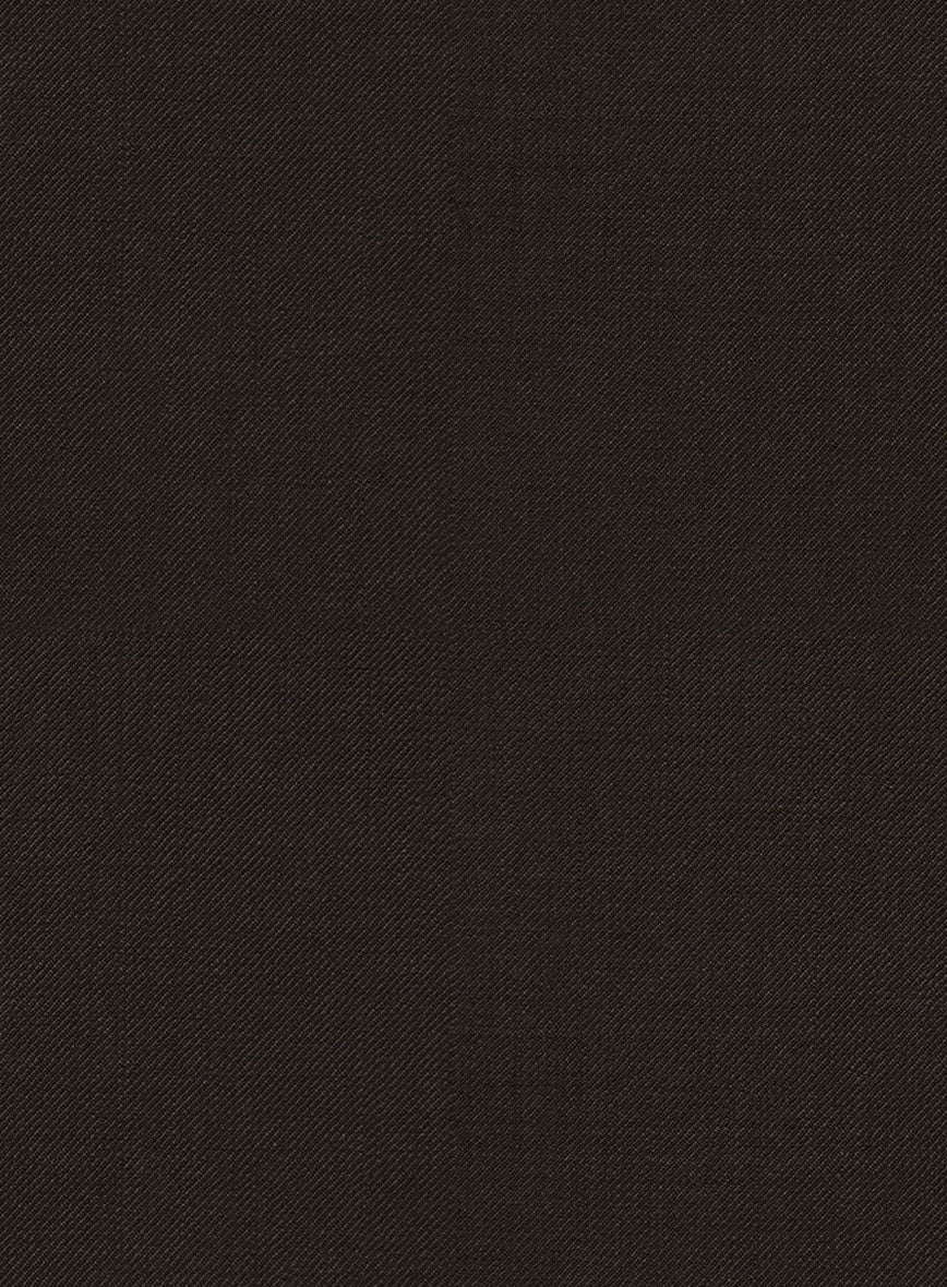 Napolean Stretch Dark Brown Highland Wool Trouser - Image 6