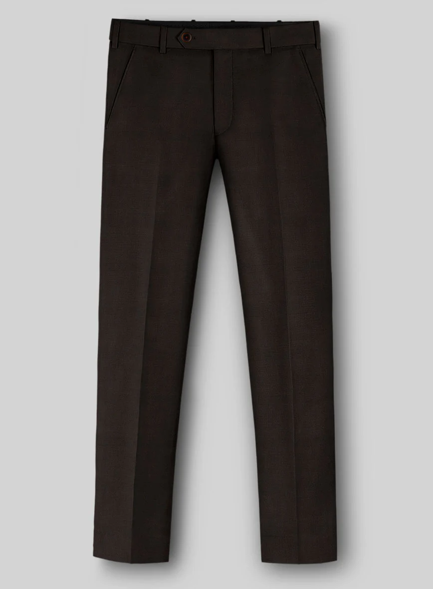 Napolean Stretch Dark Brown Wool Suit - Image 4