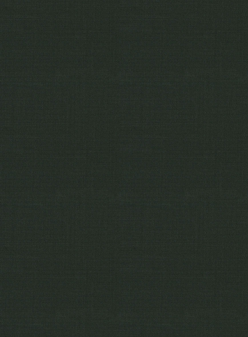 Napolean Stretch Dark Green Wool Highland Trouser - Image 7