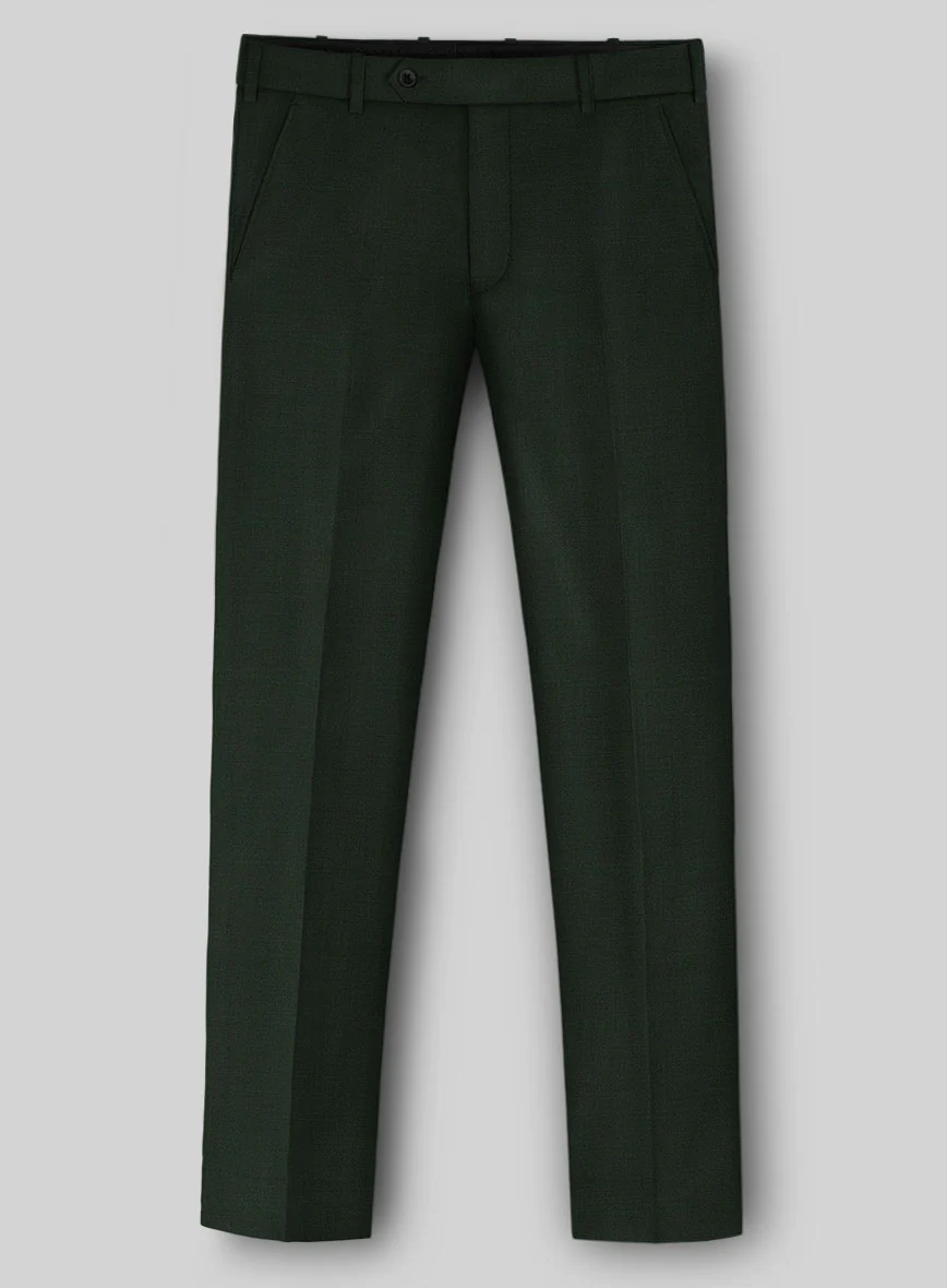 Napolean Stretch Dark Green Wool Suit - Image 5