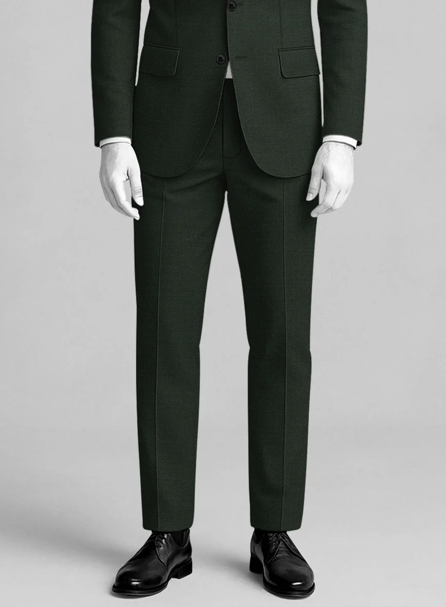 Napolean Stretch Dark Green Wool Suit - Image 6