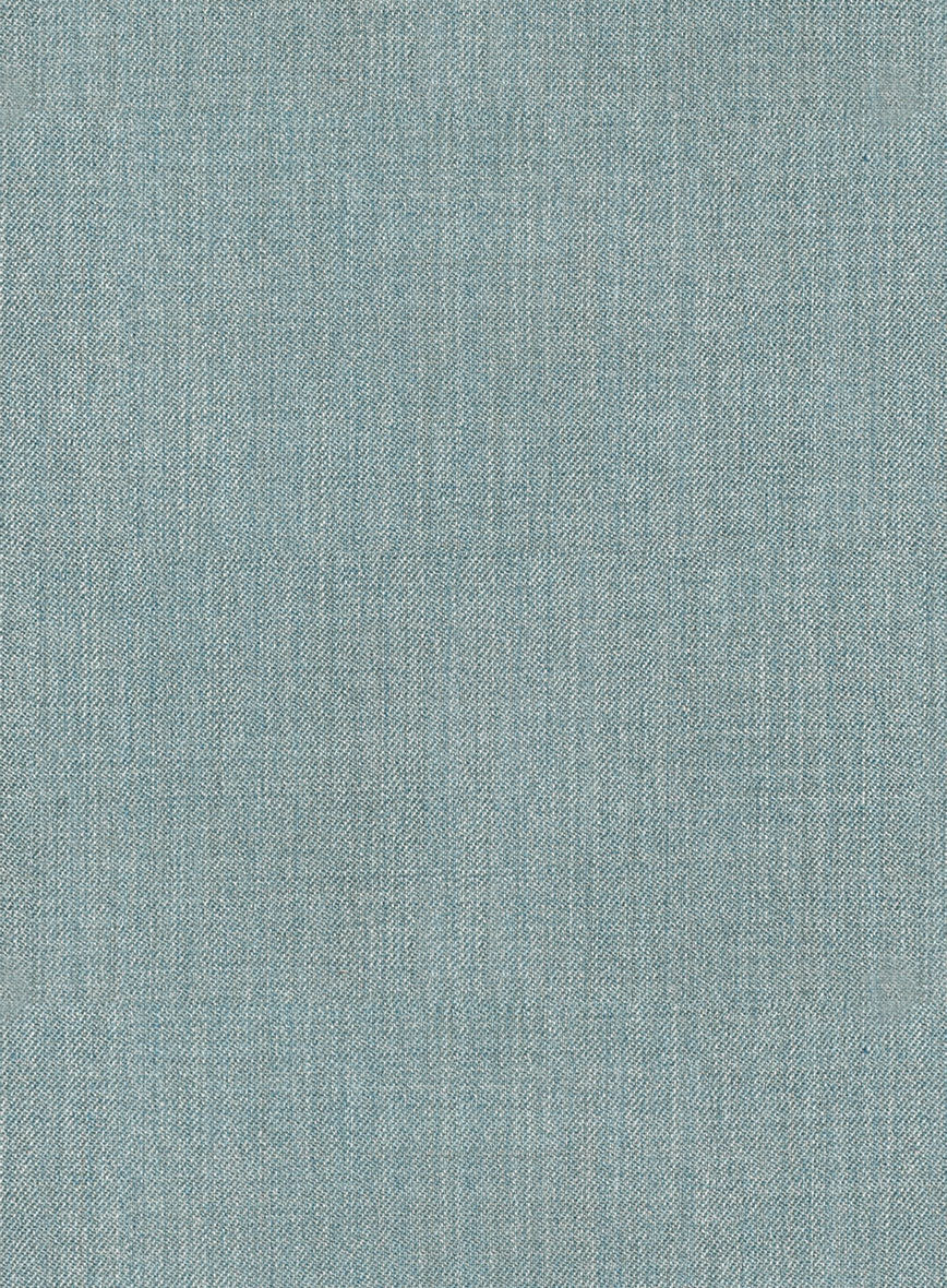 Napolean Stretch Gray Blue Wool Tuxedo Suit - Image 7