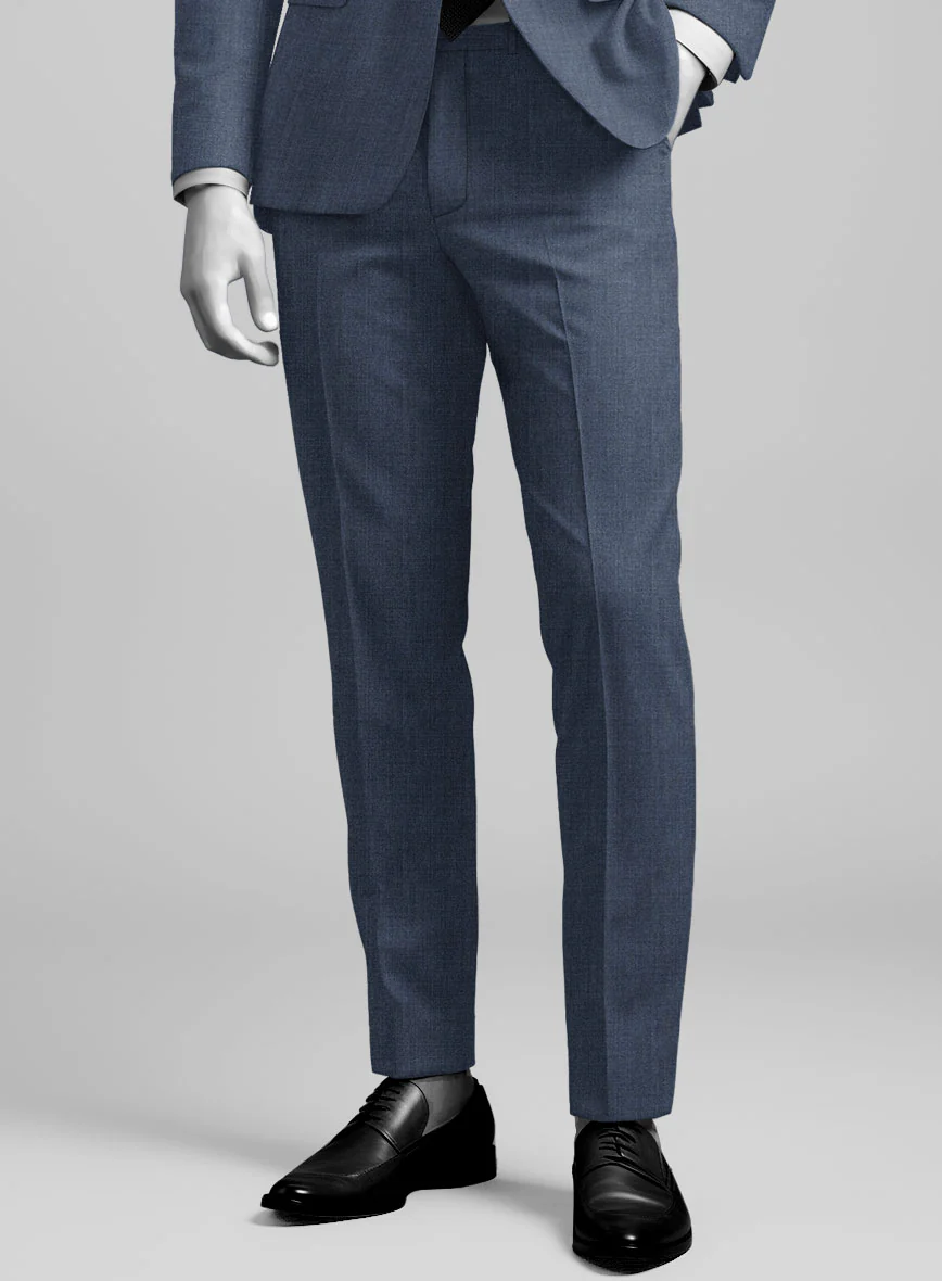 Napolean Stretch Imperial Blue Wool Pants - Image 2