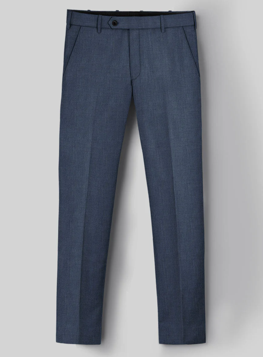 Napolean Stretch Imperial Blue Wool Suit - Image 5