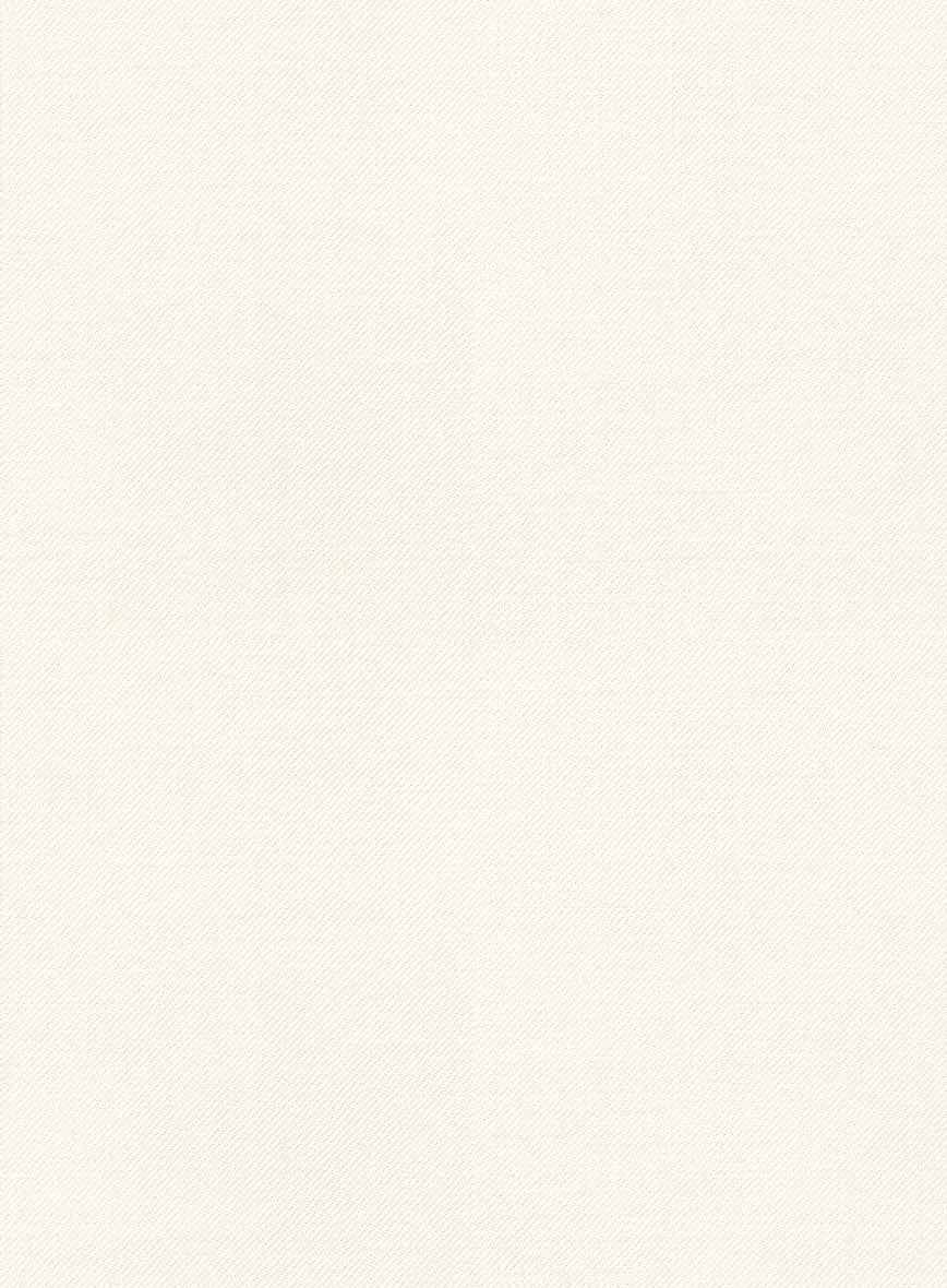 Napolean Stretch Ivory Wool Highland Trousers - Image 6