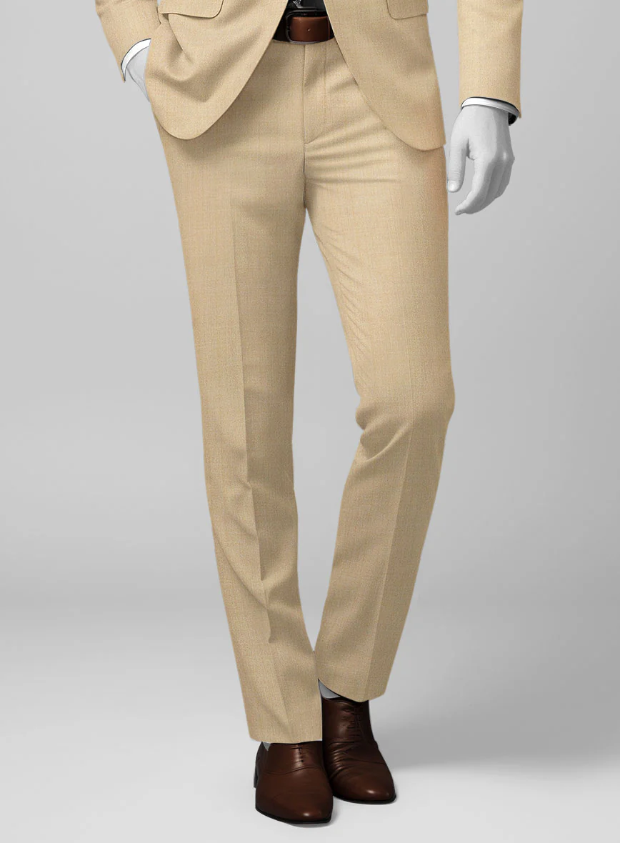 Napolean Stretch Khaki Wool Suit - Image 5