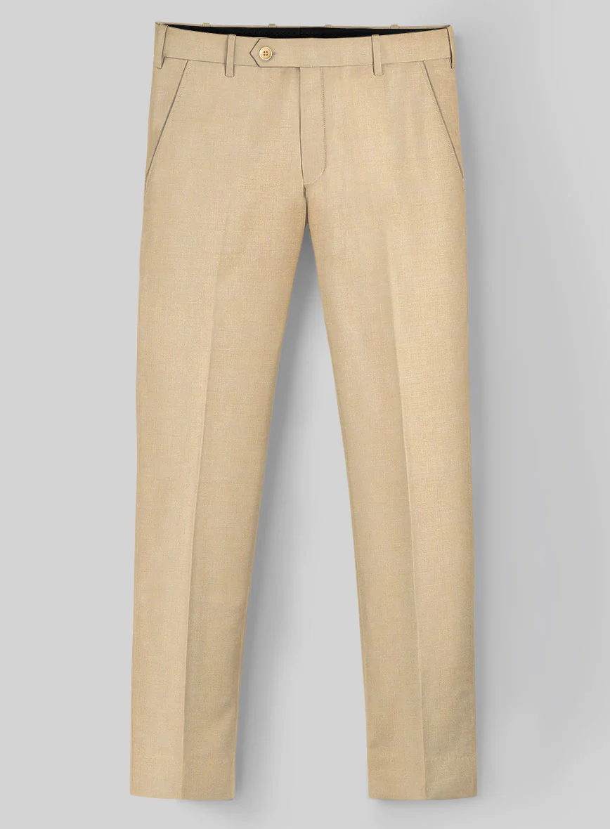 Napolean Stretch Khaki Wool Suit - Image 6