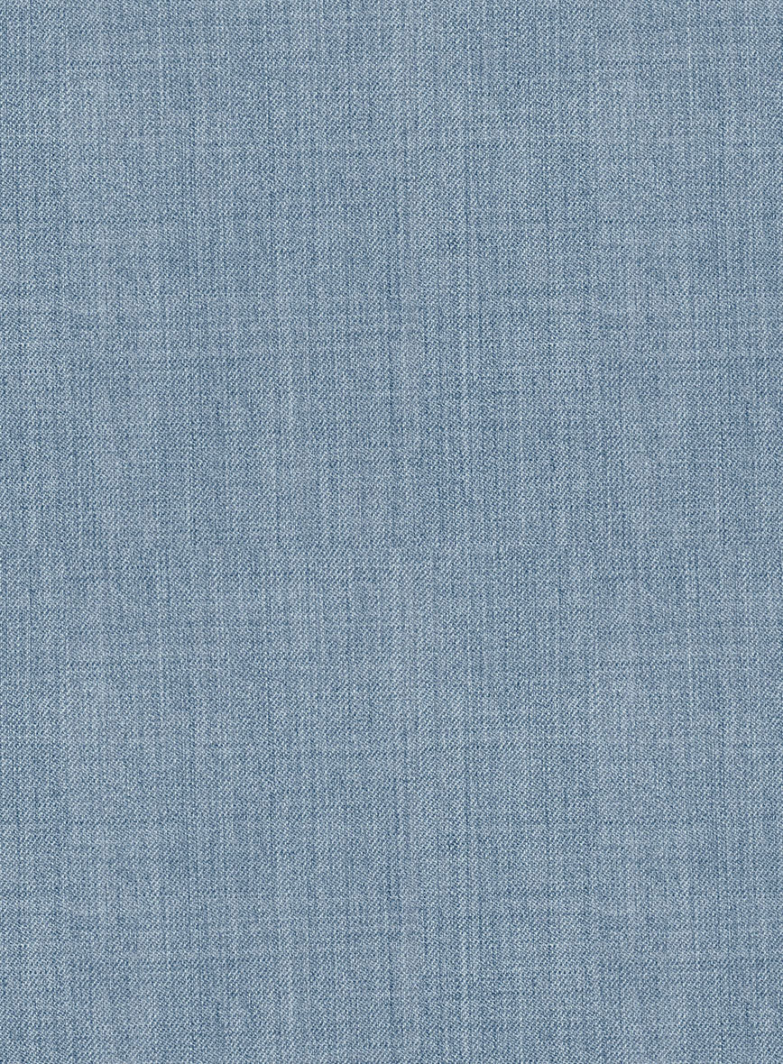 Napolean Stretch Light Blue Wool Pants - Image 3