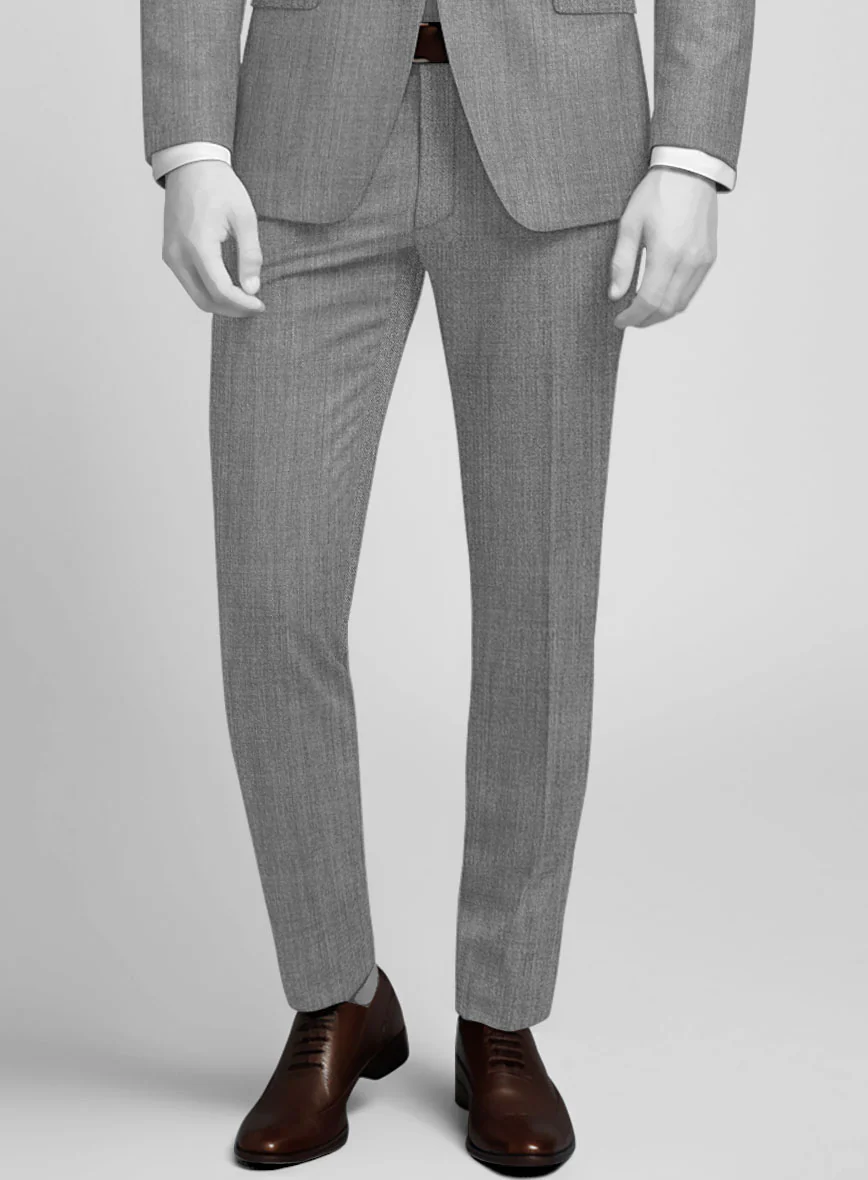 Napolean Stretch Mid Gray Wool Pants - Image 2