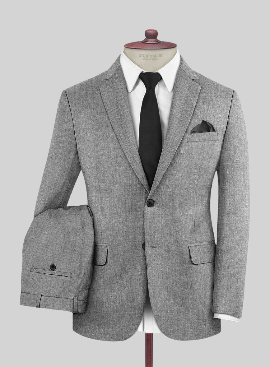 Napolean Stretch Mid Gray Wool Suit - Image 2