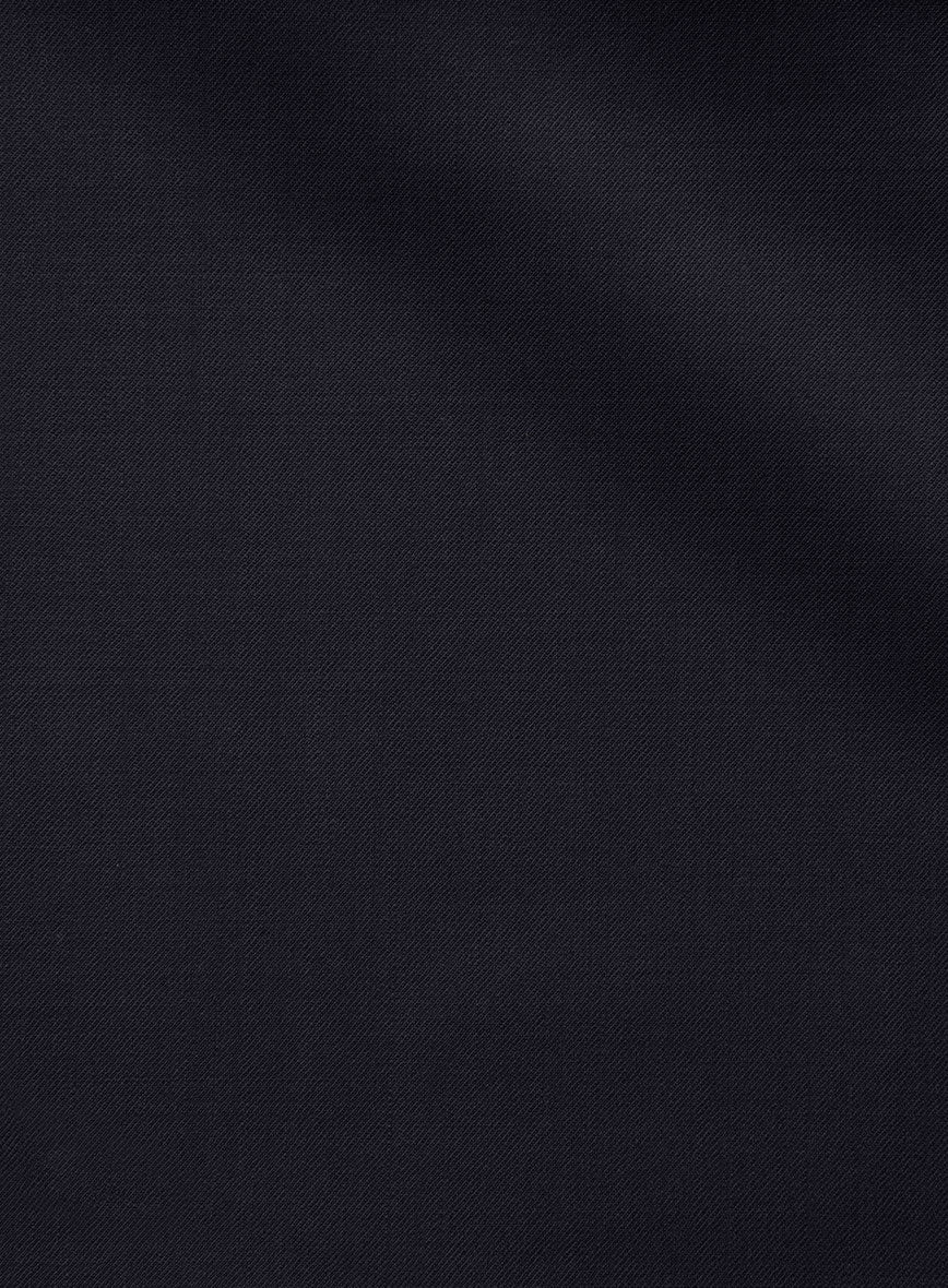 Napolean Stretch Navy Blue Wool Jacket - Image 3