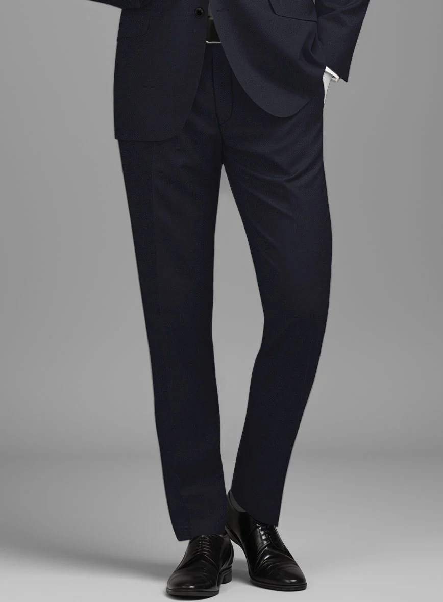 Napolean Stretch Navy Blue Wool Suit - Image 6