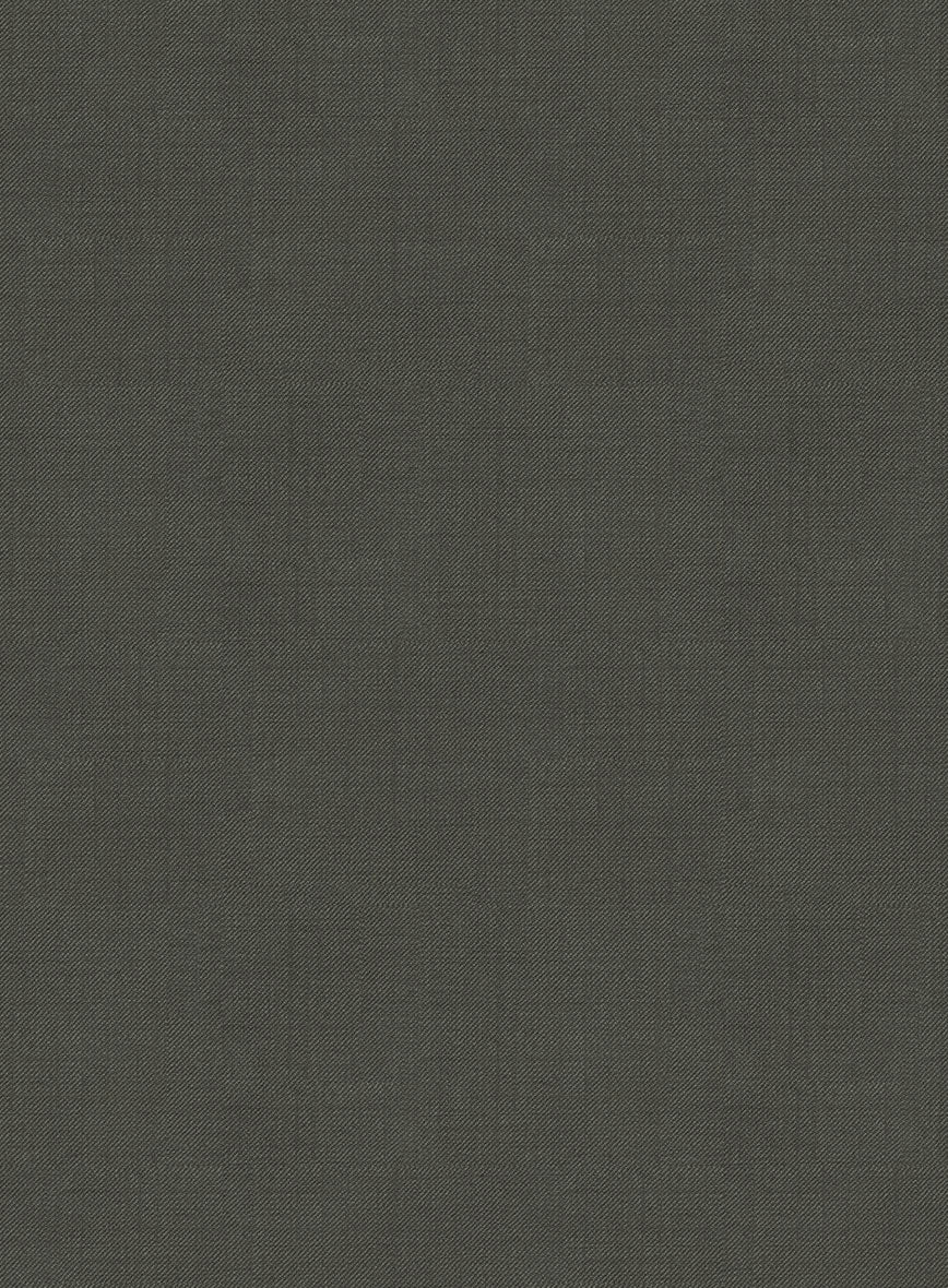 Napolean Stretch Olive Green Wool Pants - Image 3