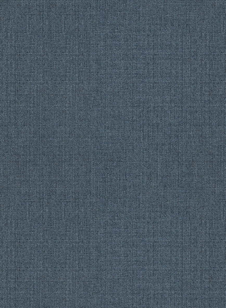 Napolean Stretch Pacific Blue Highland Wool Trousers - Image 6