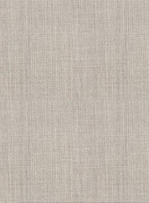 Napolean Stretch Pale Brown Highland Wool Trousers - Image 5