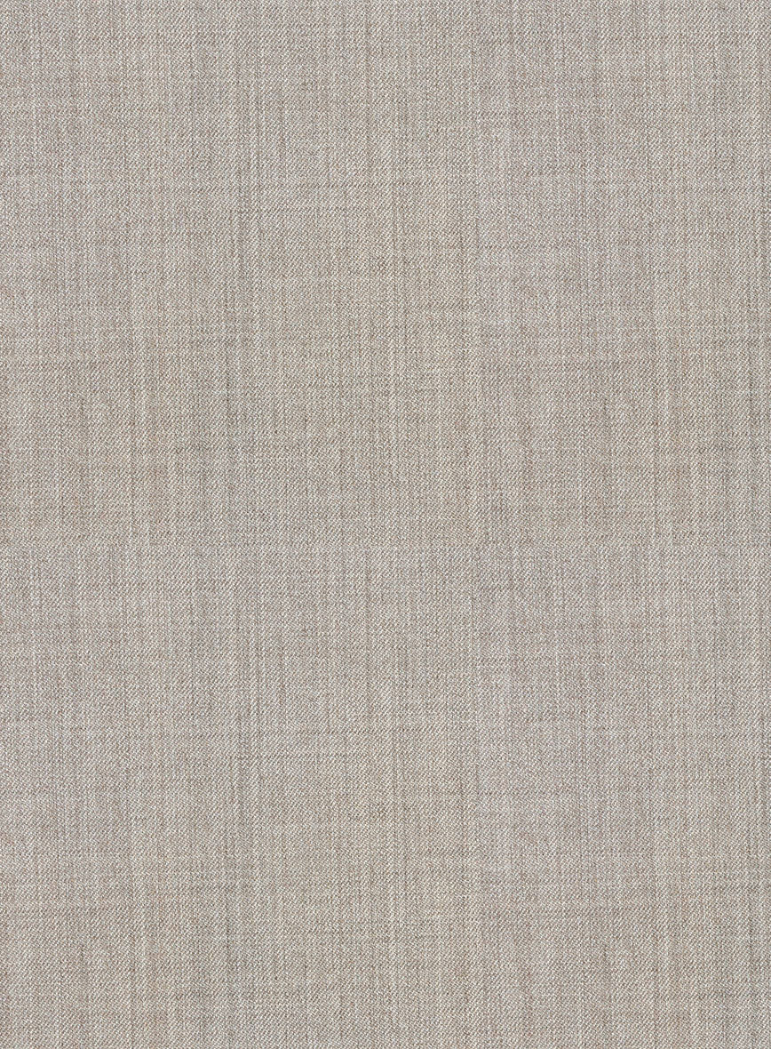 Napolean Stretch Pale Brown Wool Pants - Image 3
