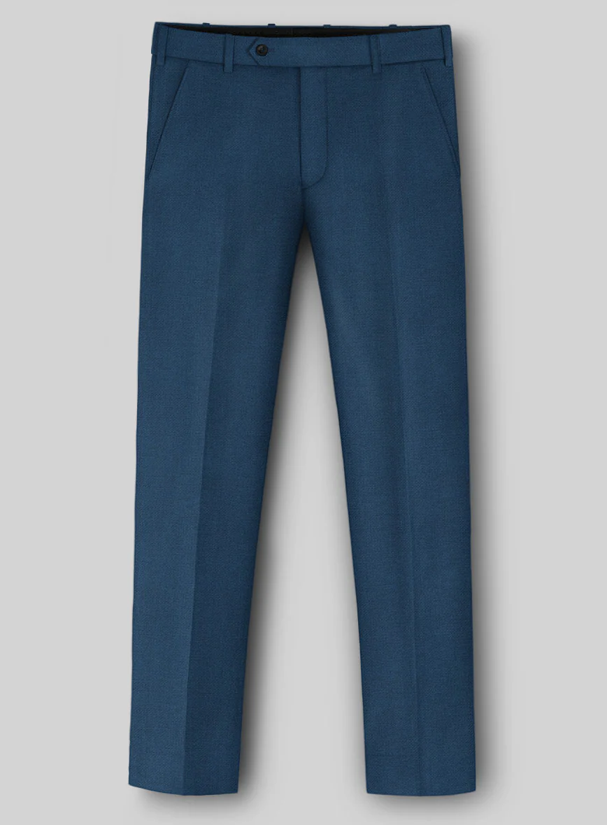 Napolean Stretch Powder Blue Wool Pants - Image 2