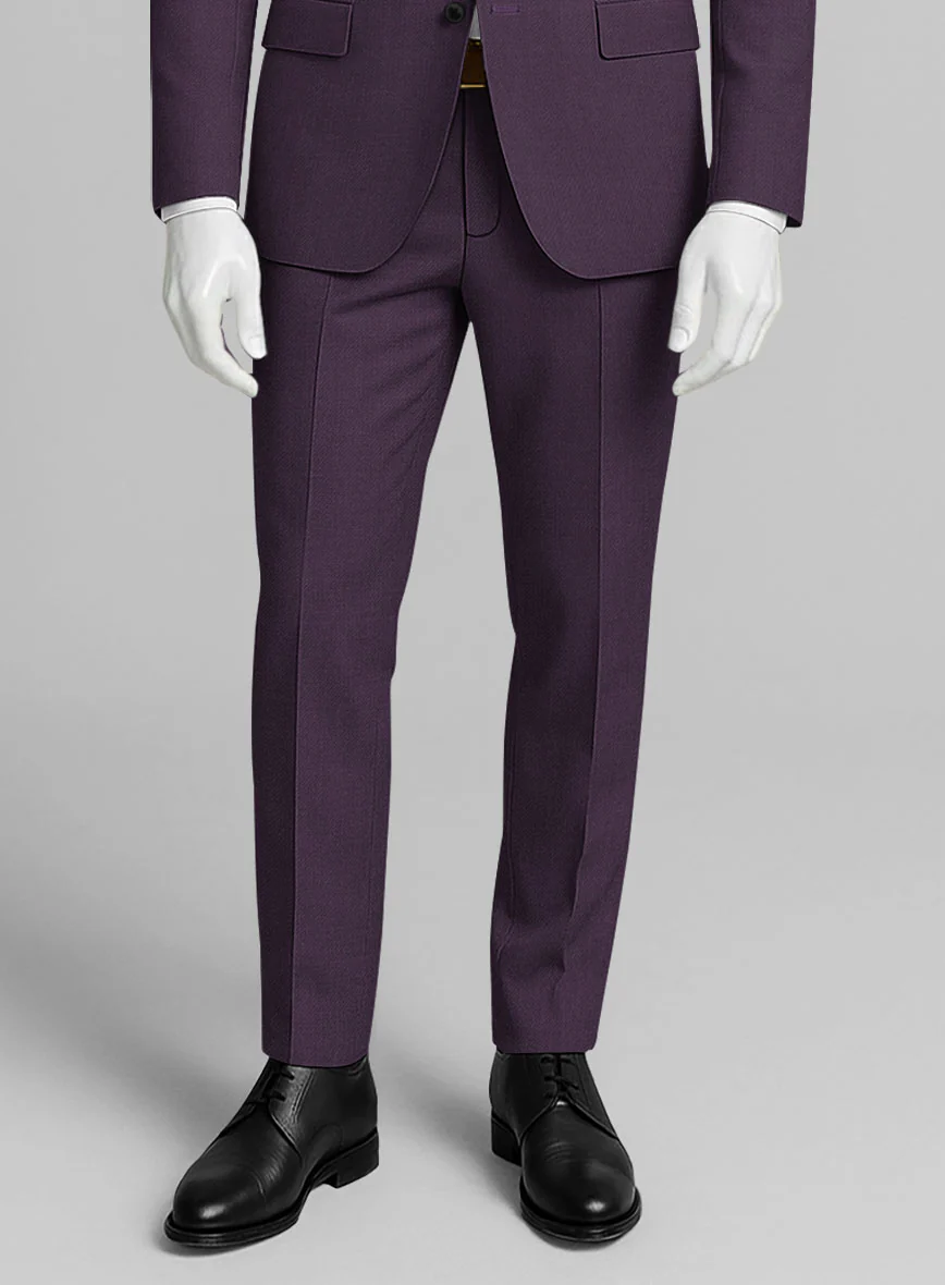 Napolean Stretch Purple Wool Suit - Image 6