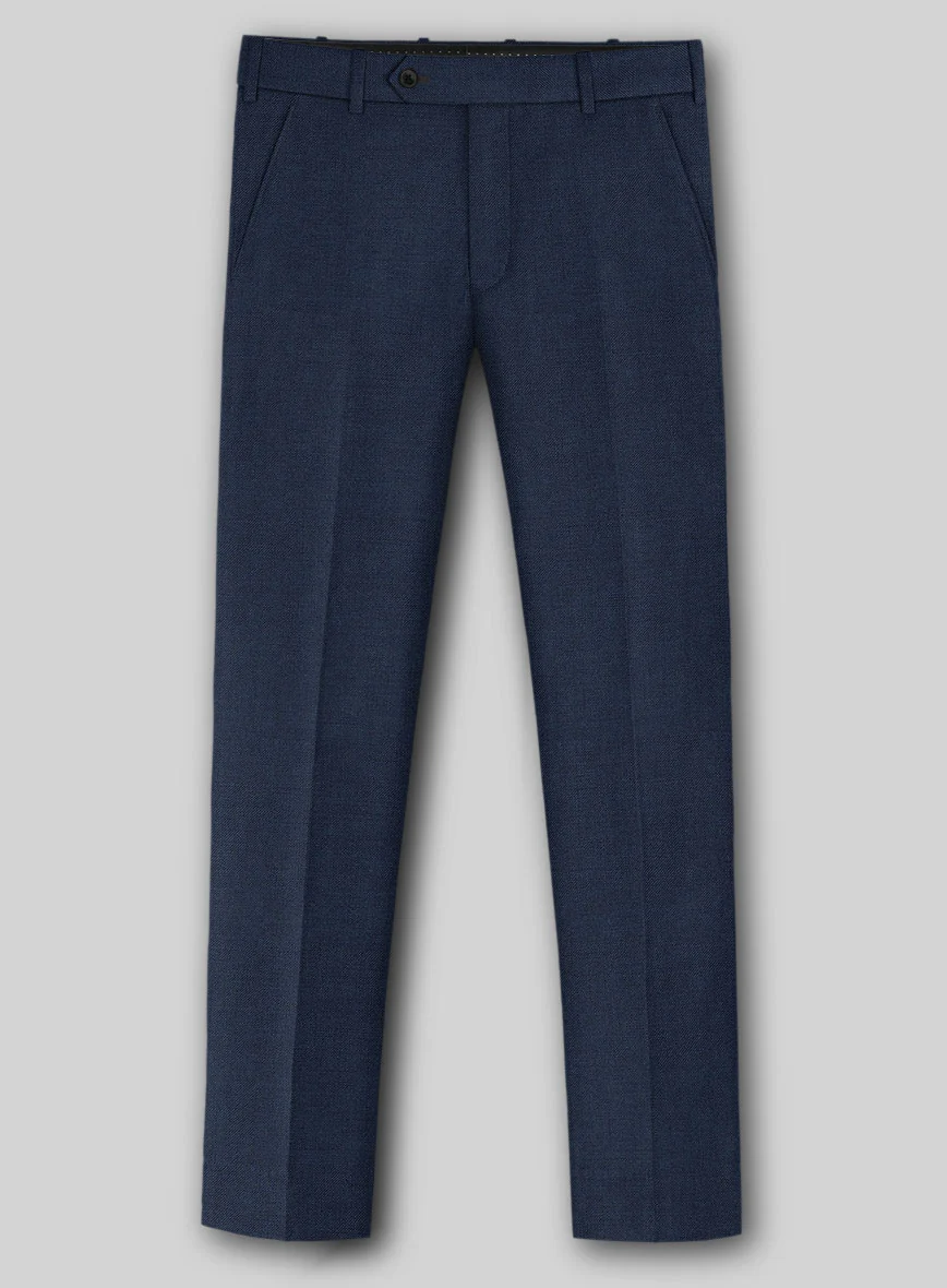 Napolean Stretch Royal Blue Wool Pants - Image 2