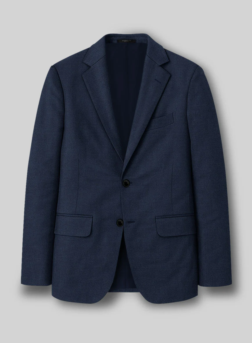 Napolean Stretch Royal Blue Wool Suit - Image 3