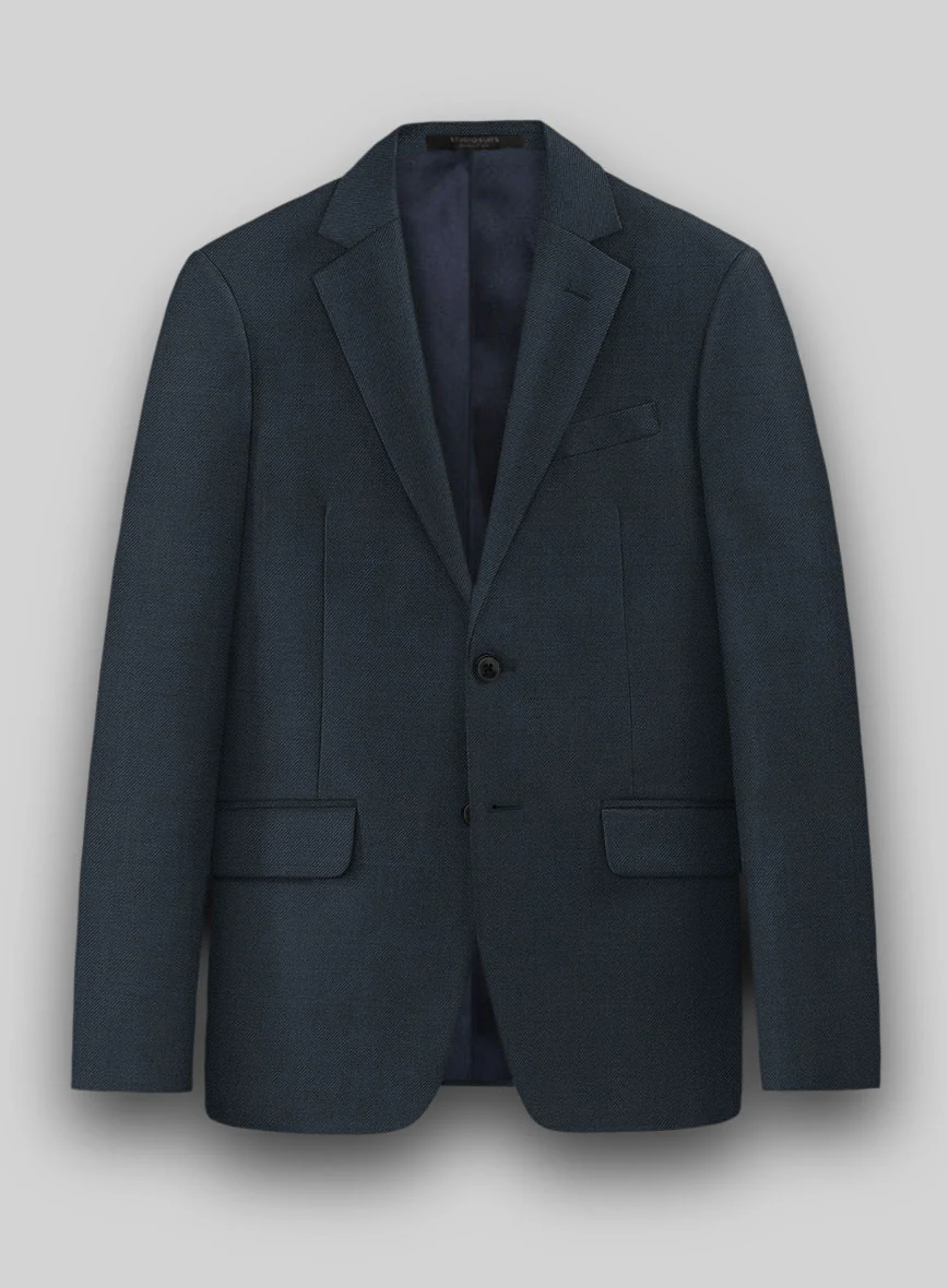 Napolean Stretch Sailor Blue Wool Suit - Image 3