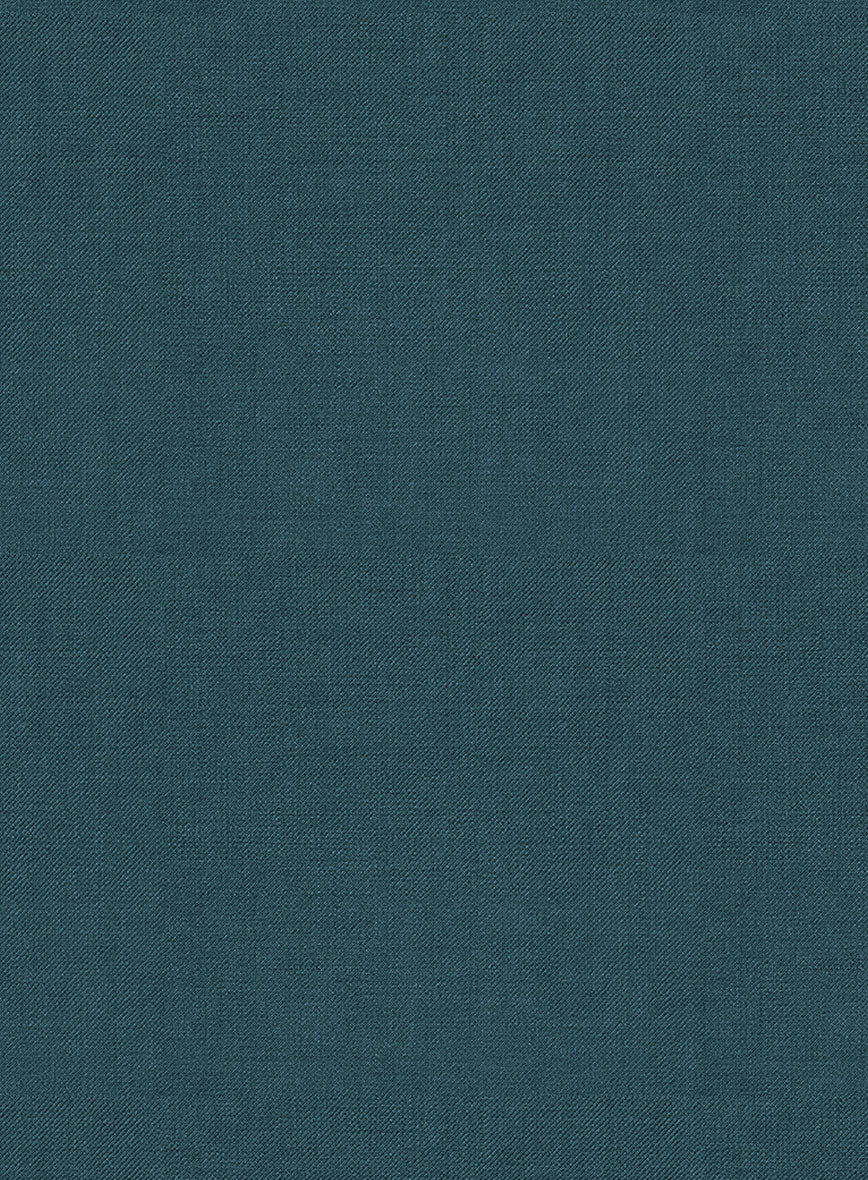 Napolean Stretch Teal Blue Wool Tuxedo Jacket - Image 2