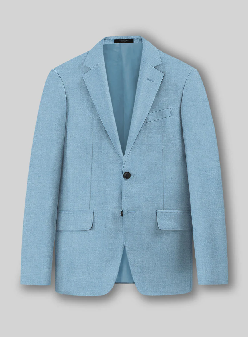 Napolean Taj Blue Wool Suit - Image 2