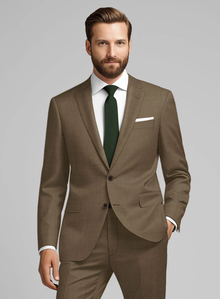 Napolean Tan Wool Jacket - Image 2