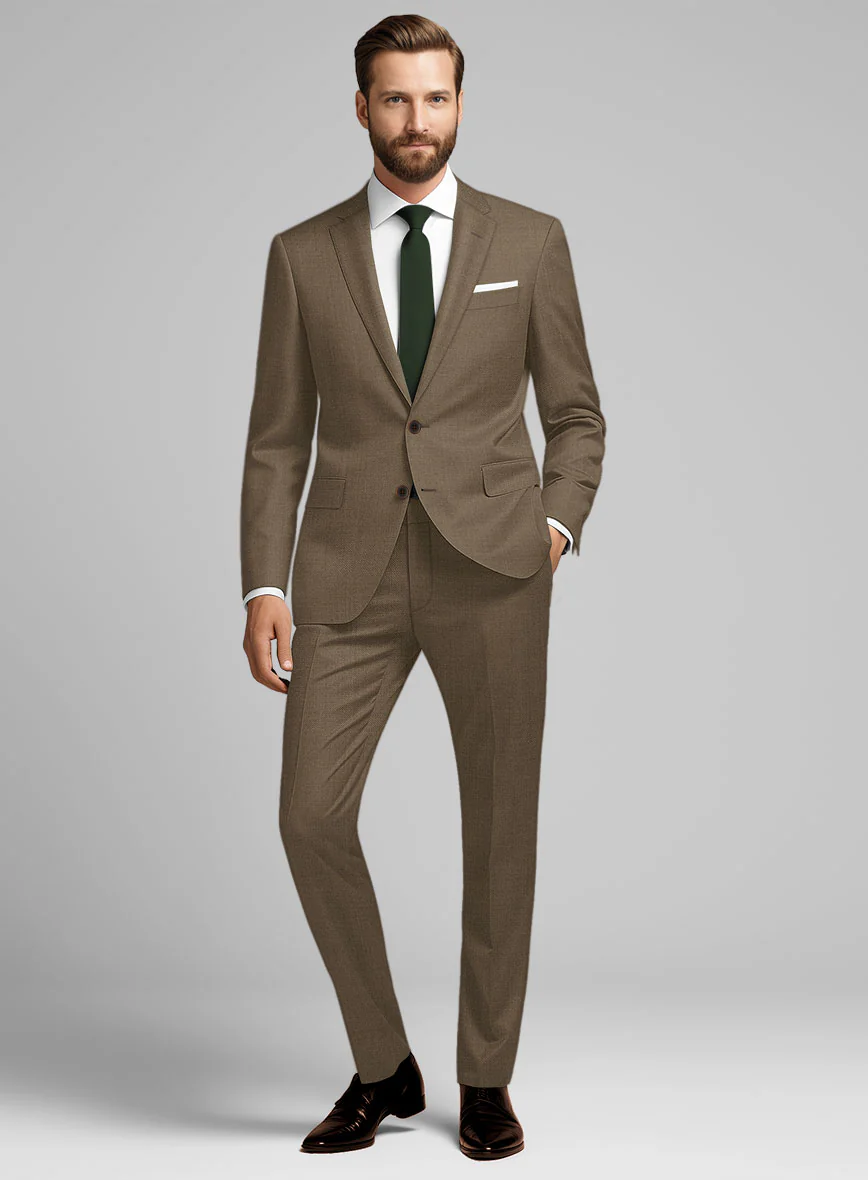 Napolean Tan Wool Suit - Image 2