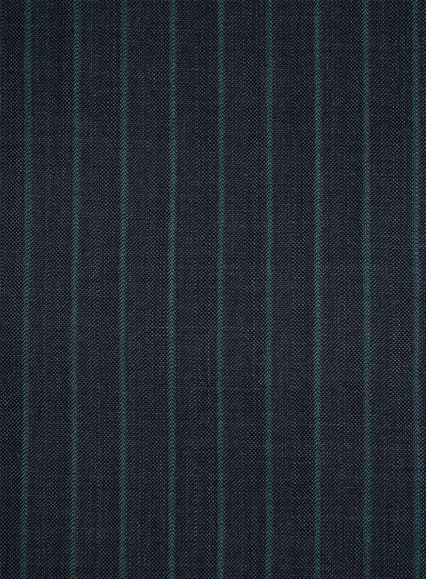Napolean Thiago Stripe Navy Wool Jacket - Image 3