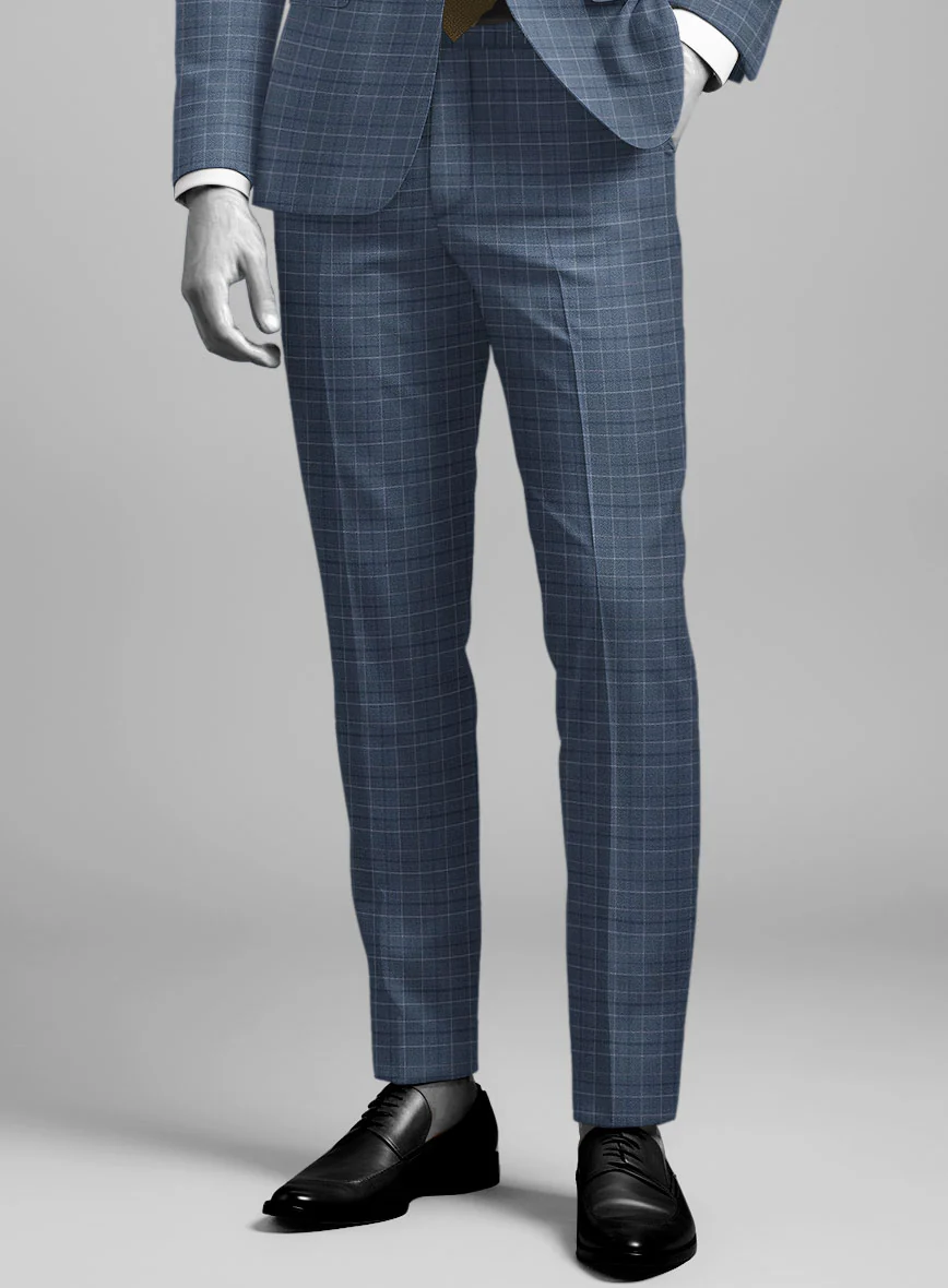 Napolean Tonia Blue Wool Pants - Image 2