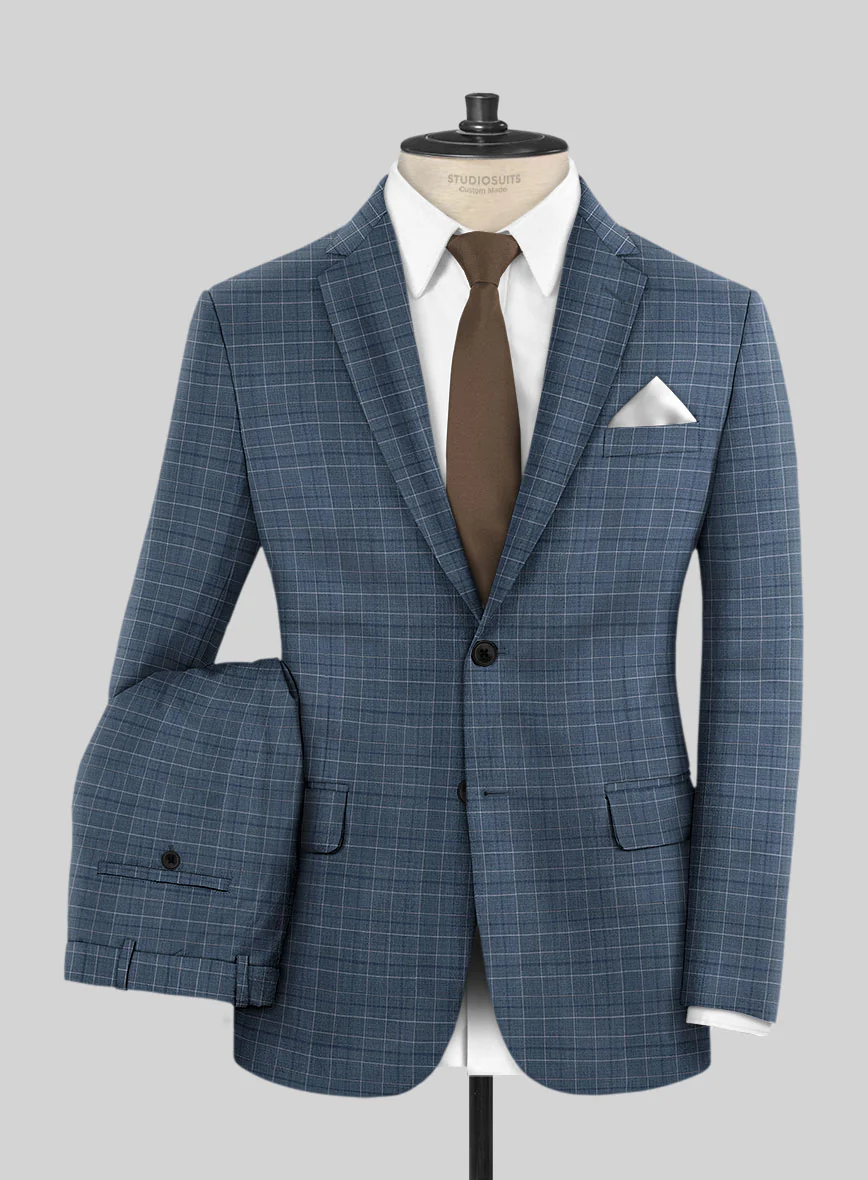 Napolean Tonia Blue Wool Suit - Image 2