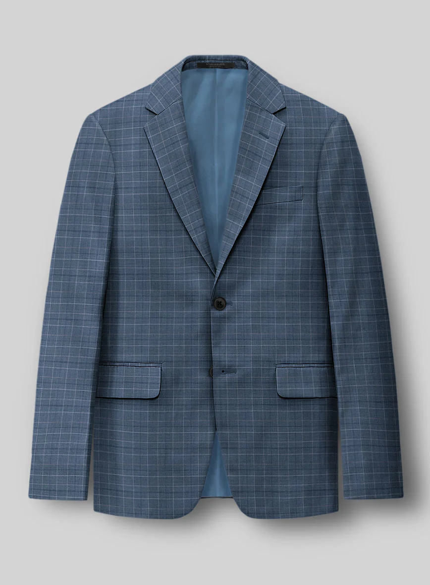 Napolean Tonia Blue Wool Suit - Image 3