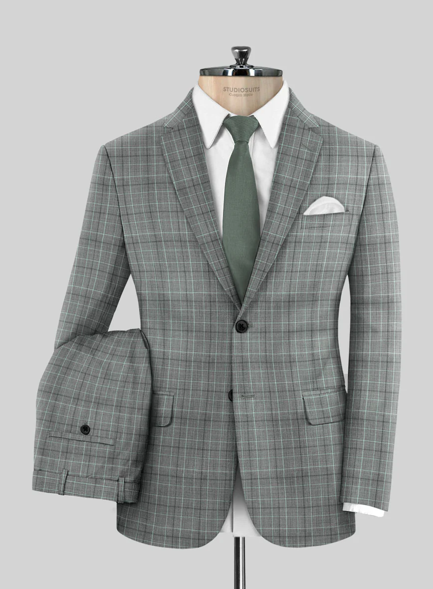 Napolean Tonia Gray Wool Suit - Image 2