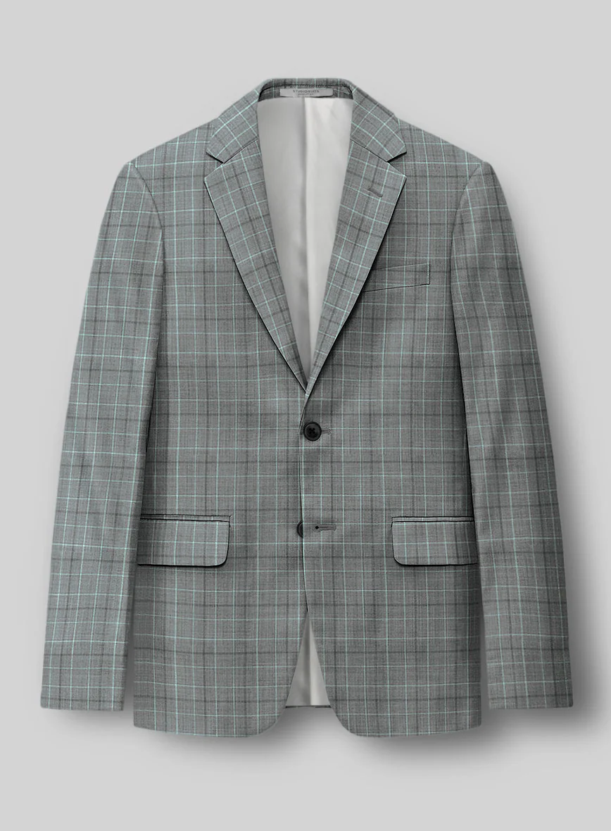 Napolean Tonia Gray Wool Suit - Image 3