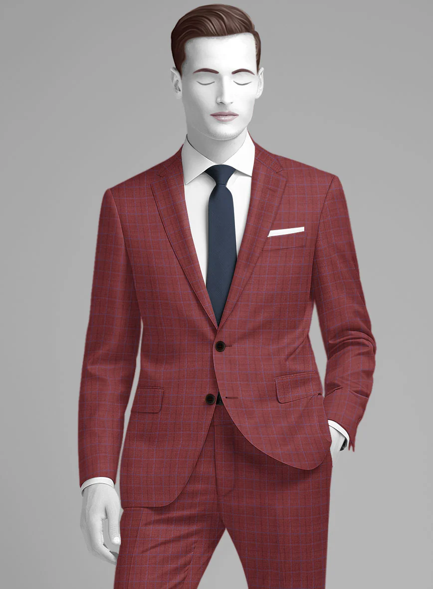 Napolean Tonia Red Wool Jacket - Image 2
